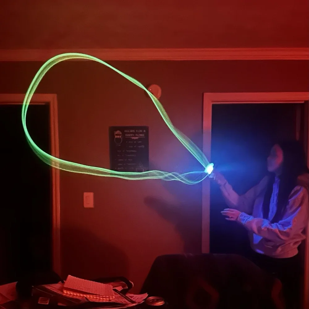 String Rope Glow in The Dark‎ String Rope Launcher Luminous Portable Tik-Tok toy